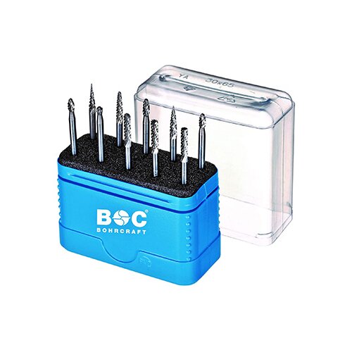 BOHRCRAFT set mini roto glodala sa ukrštenim zubima 10-delni KF10 59001330014 Cene
