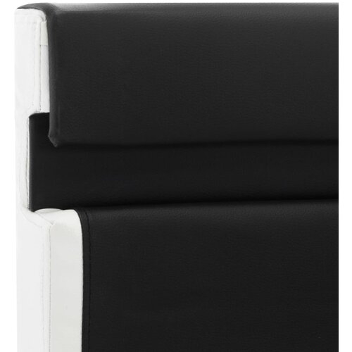  Okvir za krevet od umjetne kože s LED svjetlom crni 120x200 cm Slike