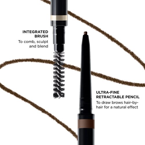 Clarins Wonder Define Eyebrow Pencil olovka za obrve s kistom nijansa 03 warm brown 0.06 g Slike