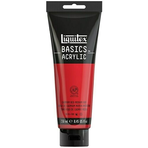 LIQUITEX Basics Akrilna boja (Kadmij-crvena srednja, 250 ml, Tuba) Slike