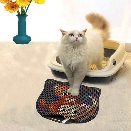 WALLXPERT Kdkafa0102 multicolor cat litter mat Cene