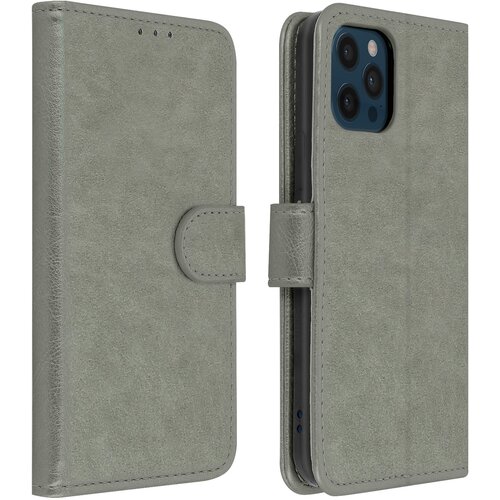 AVIZAR Folio Case iPhone 12 Pro Max z držalom za kartico - siva, (20616861) Cene