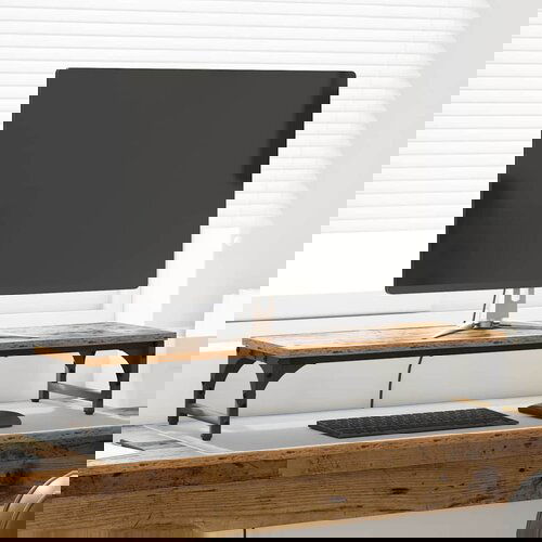 VidaXL Stalak za Monitor Staro drvo 85 x 23 x 15,5 cm Slike