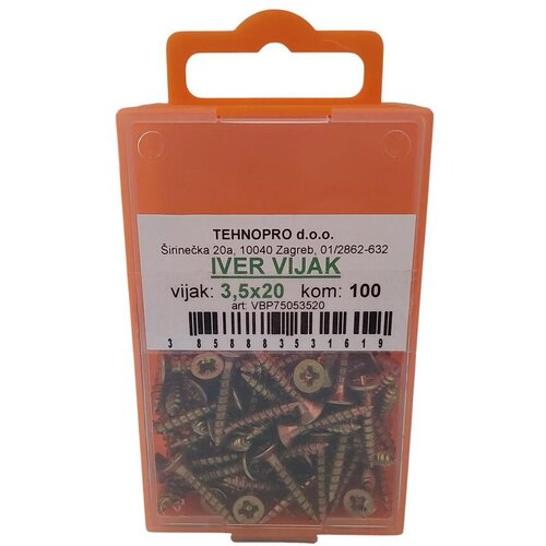  Vijak za drvo 3,5 x 20, 100 kom Cijene