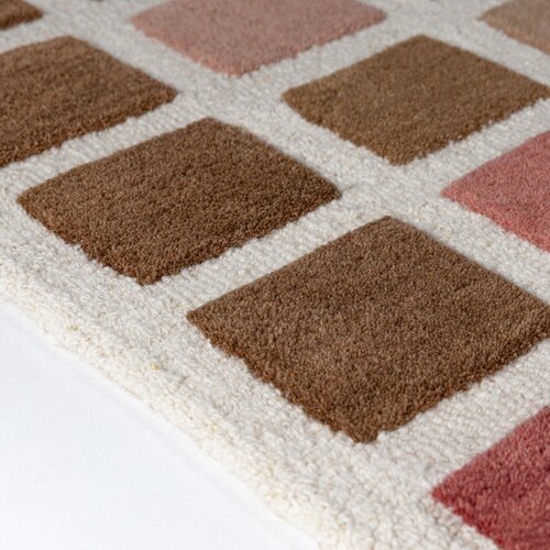 Flair Rugs Rožnata ročno tkana volnena preproga 140x200 cm Renga Wool &amp;ndash; Slike