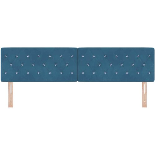  LED glava kreveta s LED trakama Tamno plava 180 cm Bar&amp;scaron;un Slike