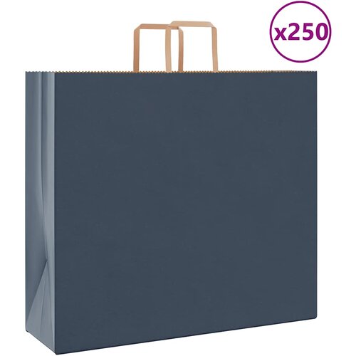  Papirnate vrećice 250 kom s ručkama plave 54x15x49 cm Cijene