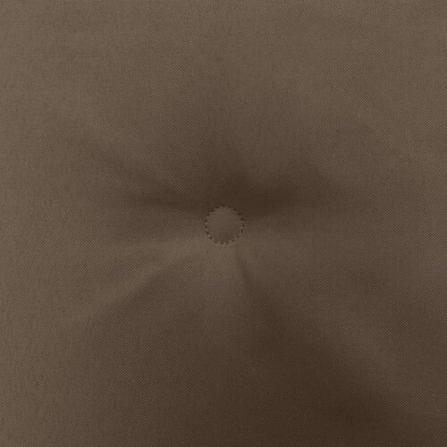  Jastuci za vrtne stolice 4 kom smeđesivi 40x40x3 cm od tkanine Slike