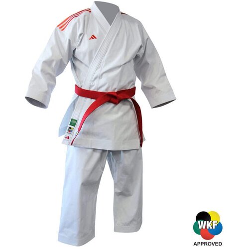 PrideShop Karate Kata kimona Adidas - Shori Premier League WKF - Bela z rdečimi črtami , 175 Cene