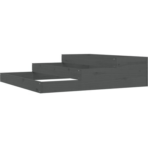  Sadilica siva 107x107x27 cm od masivne borovine Slike