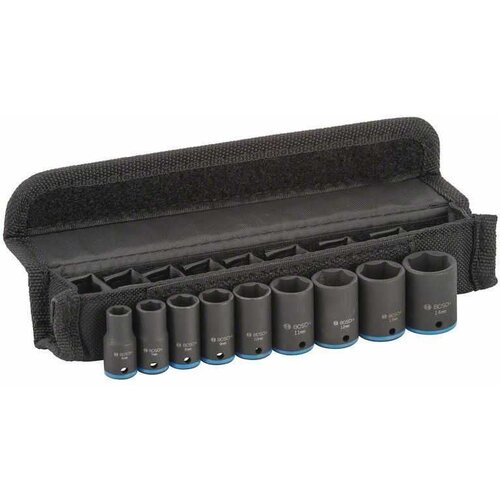 Bosch 9-delni set umetaka nasadnih ključeva 2608551096/ 25 mm; 6/ 7/ 8/ 9/ 10/ 11/ 12/ 13/ 14 mm Slike