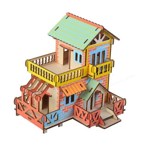  3d eko drvene puzzle - SEOSKA KUĆA ( 1217) Slike