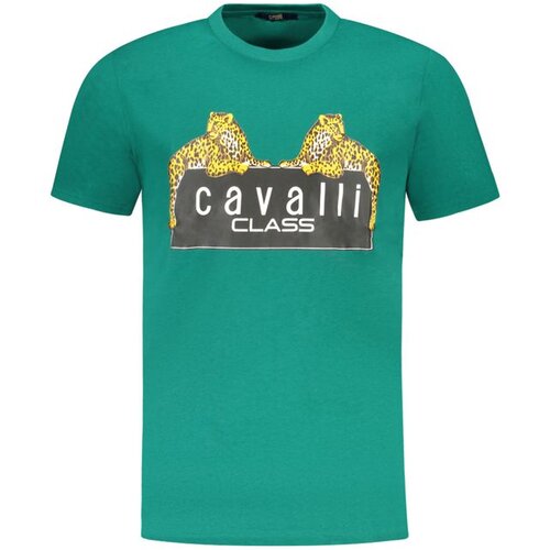 Cavalli Class Mu&scaron;ka Majica Kratkih Rukava Zelena Cijene
