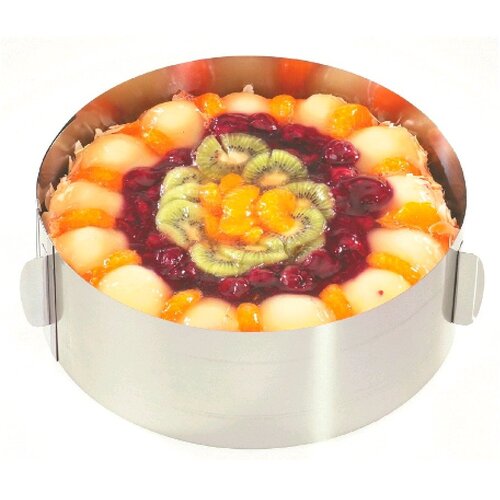 Gefu Okrogel raztegljiv obroč za torto h10cm / okrogel / inox, (20456224) Cene