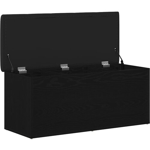  Klupa za pohranu Crni hrast 102 x 42 x 45 cm Konstruirano drvo Slike