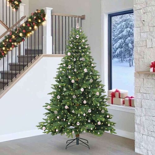  Umestno božično drevo med 300 LED Zelena 240 cm PE in PVC, (5000067282) Cene