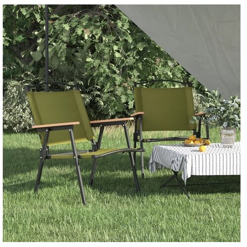  Stolice za kampiranje 2 kom zelene 54x55x78 cm tkanina Oxford Cijene