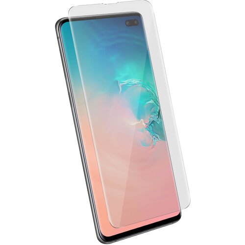 AVIZAR Ukrivljena folija iz kaljenega stekla, mocan oprijem z ultrazvocnim bralnikom, združljivim z LED svetilko - prozoren str. Samsung Galaxy S10 plus, (20606996) Cene
