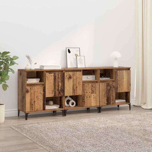  Stranske omare 3 pcs Star les 60 x 35 x 70 cm Konstruiran les, (5000107446) Cene