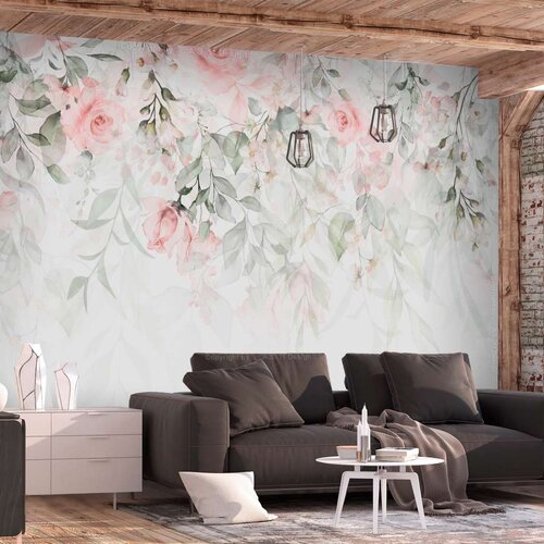  Samoljepljiva foto tapeta - Waterfall of Roses - First Variant 147x105 Slike