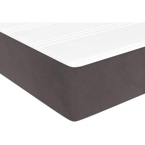 vidaXL Madrac s oprugama tamnosivi 100x220x20 cm baršunasti Cijene