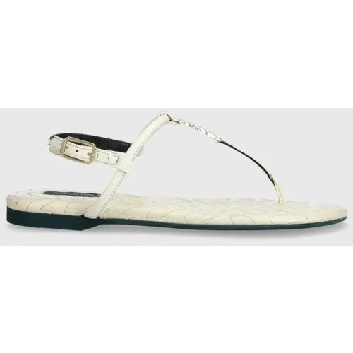 Patrizia Pepe Kožne sandale za žene, boja: bijela, 8X0020 L048 W338