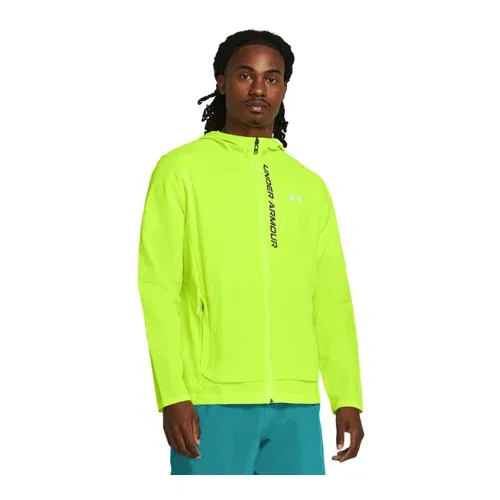 Under Armour UA OutRun The Storm Jacket, High Vis Yellow/Black - L, (21163819)
