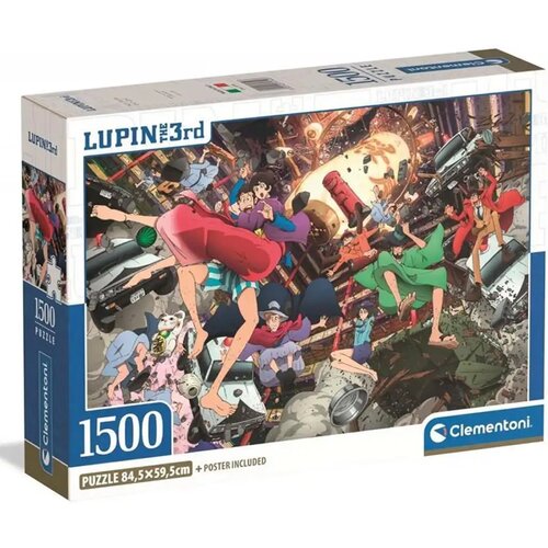 Clementoni Lupin+the+3rd+1500-delna+kompaktna+sestavljanka+-+ Cene