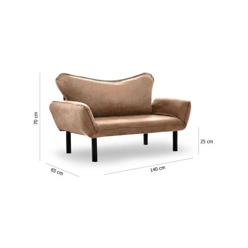 Atelier Del Sofa sofa dvosed chatto light brown Cene