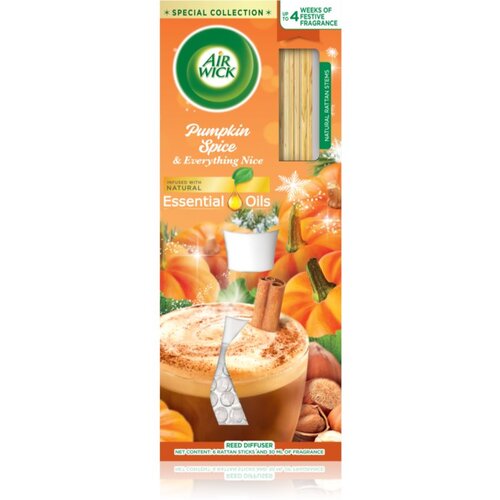 Air Wick Reed Diffuser Pumpkin Spice & Everything Fine aroma difuzor s polnilom 25 ml Cene