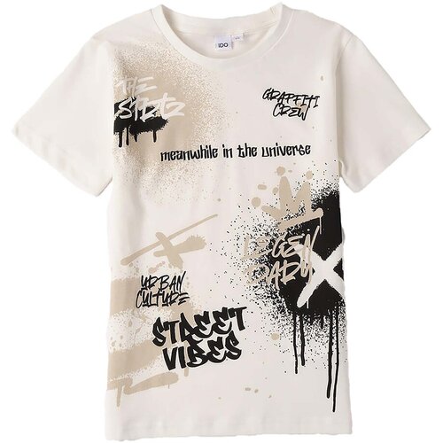 Ido Majice s kratkimi rokavi Tee Shirt Bela Cene