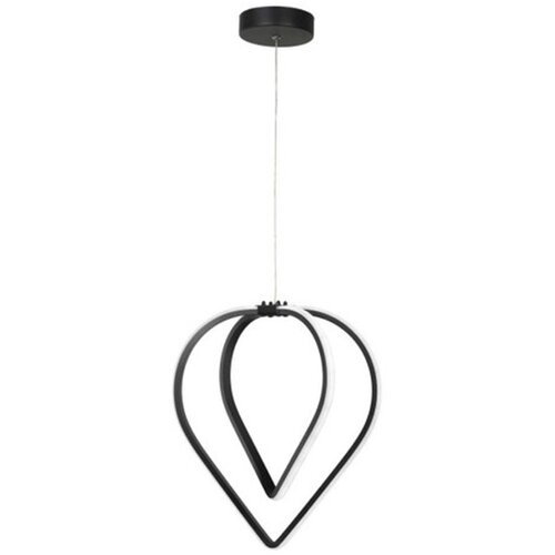 VISILICA Črna kovinska LED viseča svetilka ø 33 cm Pars – Cene