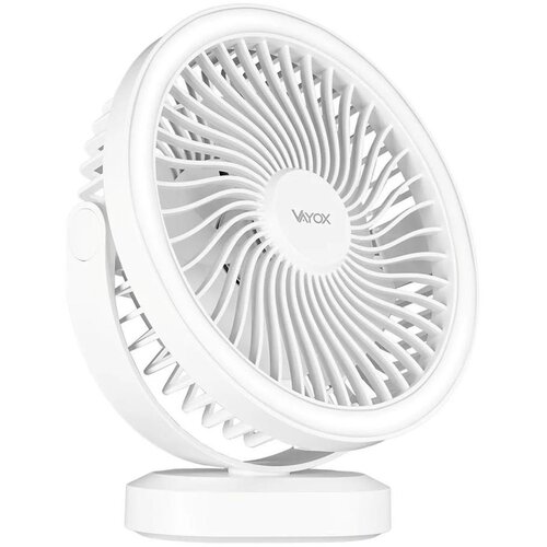  LED Punjiv stoni ventilator sa LED osvetljenjem LED/3W/5V USB 2400 mAh bela Cene