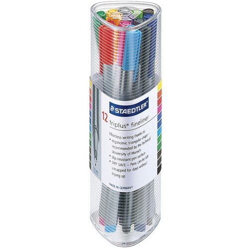  fineliner 0,3mm 12boja u ča&amp;scaron;i triplus staedtler 334pr12 Slike
