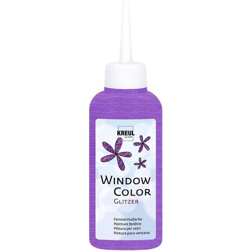 Kreul Barva za steklo z učinki 80 ml | Glitter purple Slike