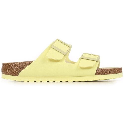 Birkenstock Natikači Arizona Birkibuc Narrow - Popcorn Rumena Cene