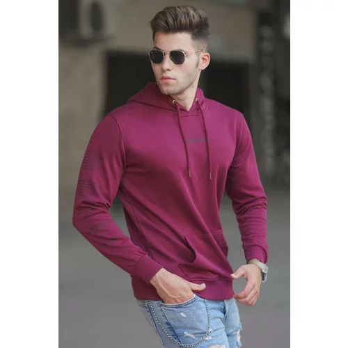 Madmext Sweatshirt - Burgundy - Regular fit