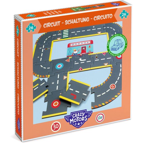 Djeco Puzzle Crazy Motors &ndash; Veliki mestni krog &ndash; 26 kosov Cene