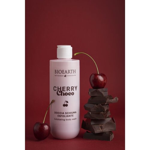 Bioearth gel za tu&amp;scaron;iranje sa prirodnim pilingom Tre&amp;scaron;nja/Čoko, 250 ml Slike