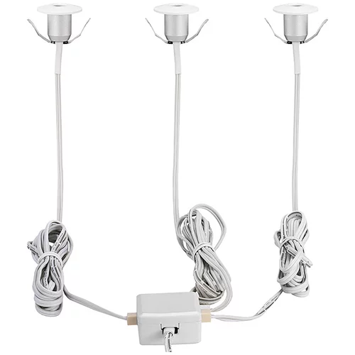 Eglo set ugradbenih LED svjetiljki Chango (3 W, D x Š x V: 3,2 x 3,2 x 2,2 cm, Bijele boje, Topla bijela)