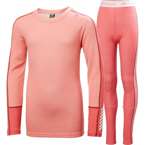 Helly Hansen Juniors Lifa Merino Midweight Base Layer Set Sunset Pink 152/12 Termo donje rublje