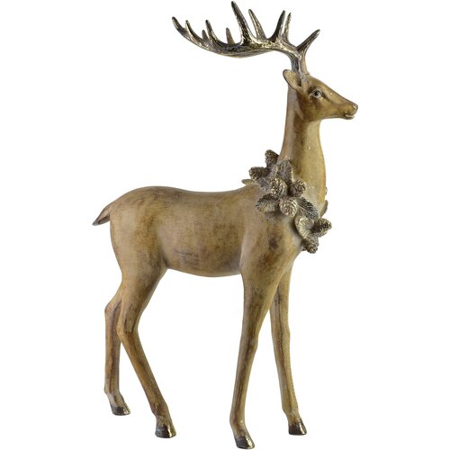 Mondex Figura poliresin Santa Lila 32x15,5x50,5 rjava z zlatimi detajli 1 kos, (5000349973) Slike