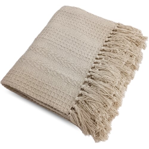 ESSENZA SLEEP 617799 DEKA PLETENA PAMUK 130X170 CM BEŽ Cijene
