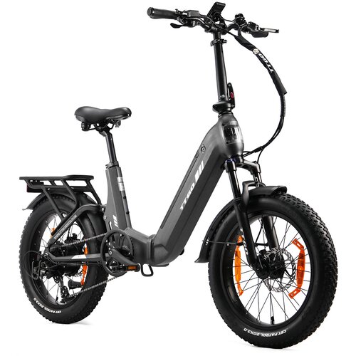 TTGO Zložljivo električno kolo F7 250 W 48 V 15 Ah, 20-palčno debelo kolo, sivo, (5000234099) Cene
