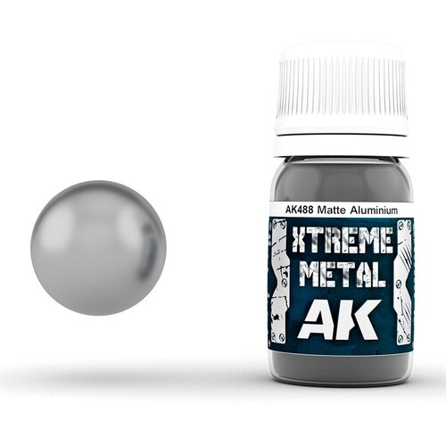 AK Interactive Xtreme Metal Matte Aluminium 30ml - AK488 Slike
