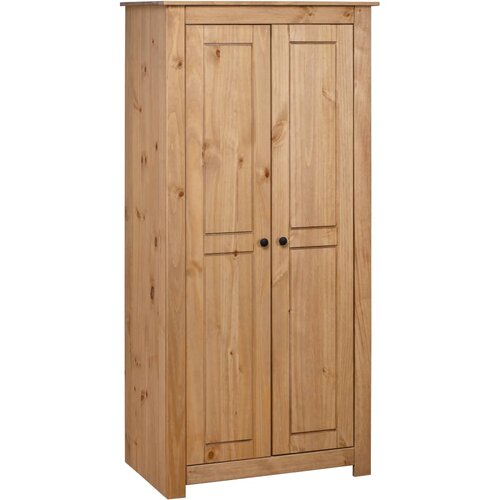 The Living Store Garderobna omara 80x50x171,5 cm trdna borovina Panama Range - Garderobna Omara, (21434281) Slike