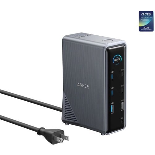 Anker Prime Docking Stanica 160W, 14u1, Dual Display, siva Slike