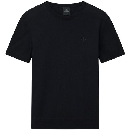 EAX Majice s kratkimi rokavi PULLOVER 8NZM5C ZM3JZ Črna Cene