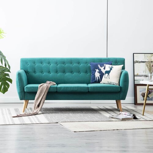  Trosjed s presvlakom od tkanine 172 x 70 x 82 cm zeleni Cijene