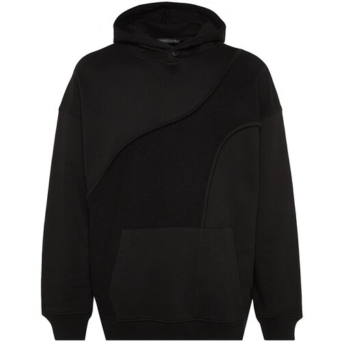 Trendyol Sweatshirt - Black - Oversize Slike
